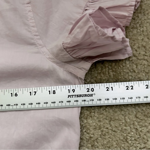 J. Crew Classic Short Sleeve Button Down Cotton Top - Picture 6 of 7